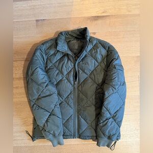 Jachs Men's Olive Quilted Puffer Jacket
